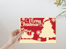 Christmas Papercut, Christmas Lasercut, Christmas cut files Product Image 3
