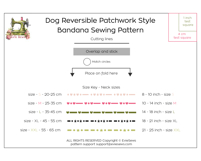 Dog Bandana Sewing Pattern Reversible Patchwork PDF Product Image 5