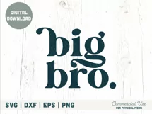 Big Bro SVG cut file - Retro big brother shirt svg Product Image 2