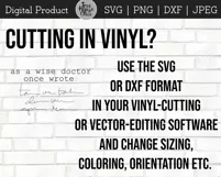 Funny Doctor Clipart SVG, Wise Doctor Once Wrote, MD Humor Product Image 2