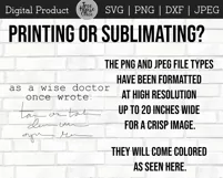 Funny Doctor Clipart SVG, Wise Doctor Once Wrote, MD Humor Product Image 3