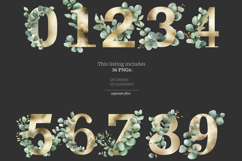 GlamArtZhanna, Eucalyptus alphabet, Eucalyptus letters, Eucalyptus clipart, Wedding alphabet, Wedding letters, Wedding clipart, Alphabet printable, Letters printable, Green Alphabet, Gold Alphabet, invitation letters, Greenery Letter, invitation alphabet