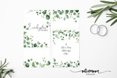 watercolor greenery frames