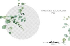 watercolor leaves frames clipart