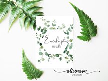 watercolor greenery frames