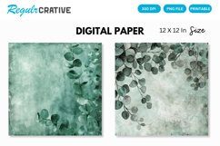 Eucalyptus Seamless Pattern, Eucalyptus Digital Paper Product Image 1