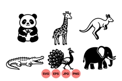 Wildlife Animal Vector Clipart For Crafts Product Image 1