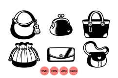 Vector Handbag Clipart Illustrations For Fashion Designs Product Image 1