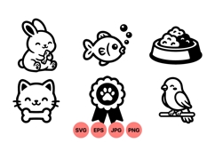 Cute Minimalist Animal Icon Product Image 1