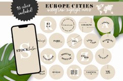 europe cities instagram highlight covers