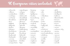 europe cities instagram illustration icons