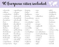 europe cities instagram story highlight icons