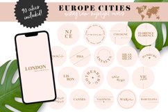 europe cities travel instagram highlight covers