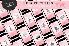 europe travel instagram story icons