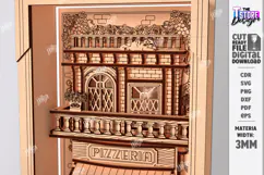 European Alley Key Holder Laser Cut | Wall Decor | Key Rack Product Image 3