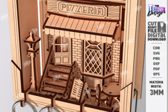 European Alley Key Holder Laser Cut | Wall Decor | Key Rack Product Image 2