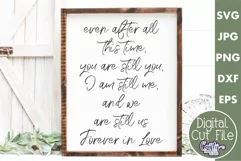 Forever In Love | Valentine's Day Farmhouse Svg Love Sign Product Image 1