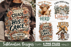 Christian Sublimation PNG Faith Sublimation 4 Designs Product Image 3