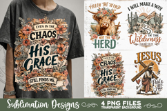 Christian Sublimation PNG Faith Sublimation 4 Designs Product Image 4