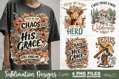 Christian Sublimation PNG Faith Sublimation 4 Designs Product Image 4