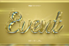 Event 3D editable text effect Product Image 1