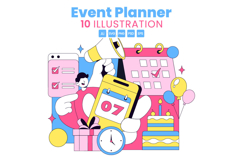 10 Event Planner Illustration Product Image 1
