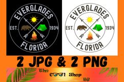 Everglades National Park Png, Retro US National Park T Shirt Product Image 1