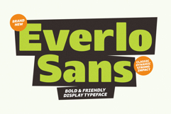 Everlo Sans Bold &amp; Friendly Display Typeface Product Image 1