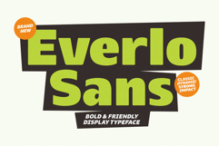 Everlo Sans Bold &amp; Friendly Display Typeface Product Image 1