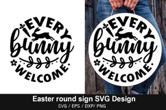 Easter Round Sign SVG Bundle - Easter Round Sign Design ,Eas Product Image 7