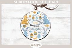Every Bunny Welcome v11 Round Keychain Sublimation Product Image 1