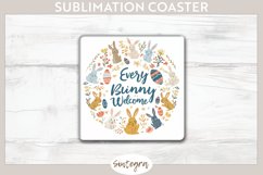 Every Bunny Welcome v4 Square Coaster Sublimation Product Image 1
