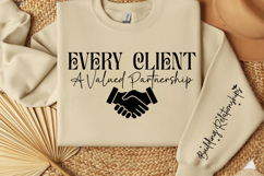 Every client a valued partnership Sleeve SVG Product Image 3