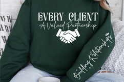 Every client a valued partnership Sleeve SVG Product Image 2