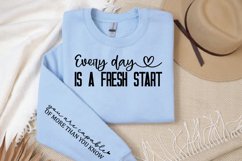 Every day is a fresh start Sleeve SVG Design Product Image 3