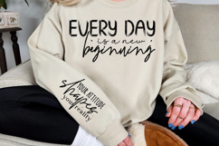 Every day is a new beginning Sleeve Svg Design Product Image 3
