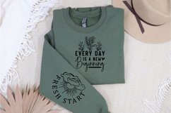 Every Day is a New Sleeve SVG, Positivity Sleeve SVG Product Image 3