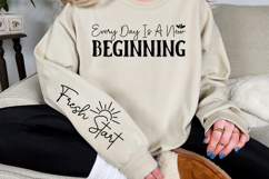 Every Day is a New Beginning Sleeve SVG Design Product Image 2