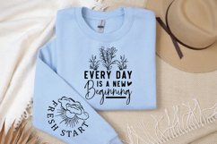 Every Day is a New Sleeve SVG, Positivity Sleeve SVG Product Image 2