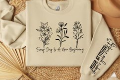 Every day is a new beginning Sleeve SVG Product Image 1