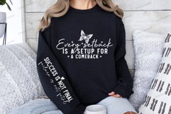 Every setback is a setup for a comeback Sleeve SVG Product Image 2