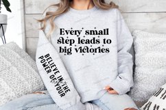 Every small step leads to big victories Sleeve SVG Product Image 3