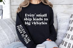 Every small step leads to big victories Sleeve SVG Product Image 2