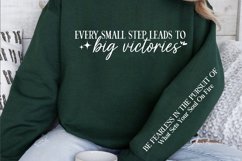 Every small step leads to big victories Sleeve SVG Design Product Image 2