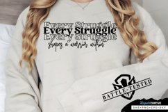 Every Struggle Shapes A Warrior Sleeve SVG, Motivational SVG Product Image 3
