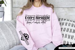 Every Struggle Shapes A Warrior Sleeve SVG, Motivational SVG Product Image 2
