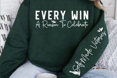 Every win a reason to celebrate Sleeve SVG Product Image 2