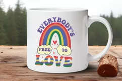 Everybody's Free To Love SVG, Pride Month SVG Design Product Image 2