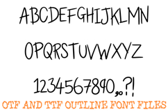 Everyday Handwriting Font Written Lettering ABC OTF Type Product Image 2