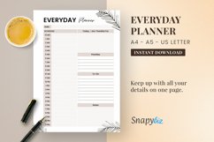 Everyday Planner | A4 Daily Planner | A4 Size | A5 Size Product Image 1